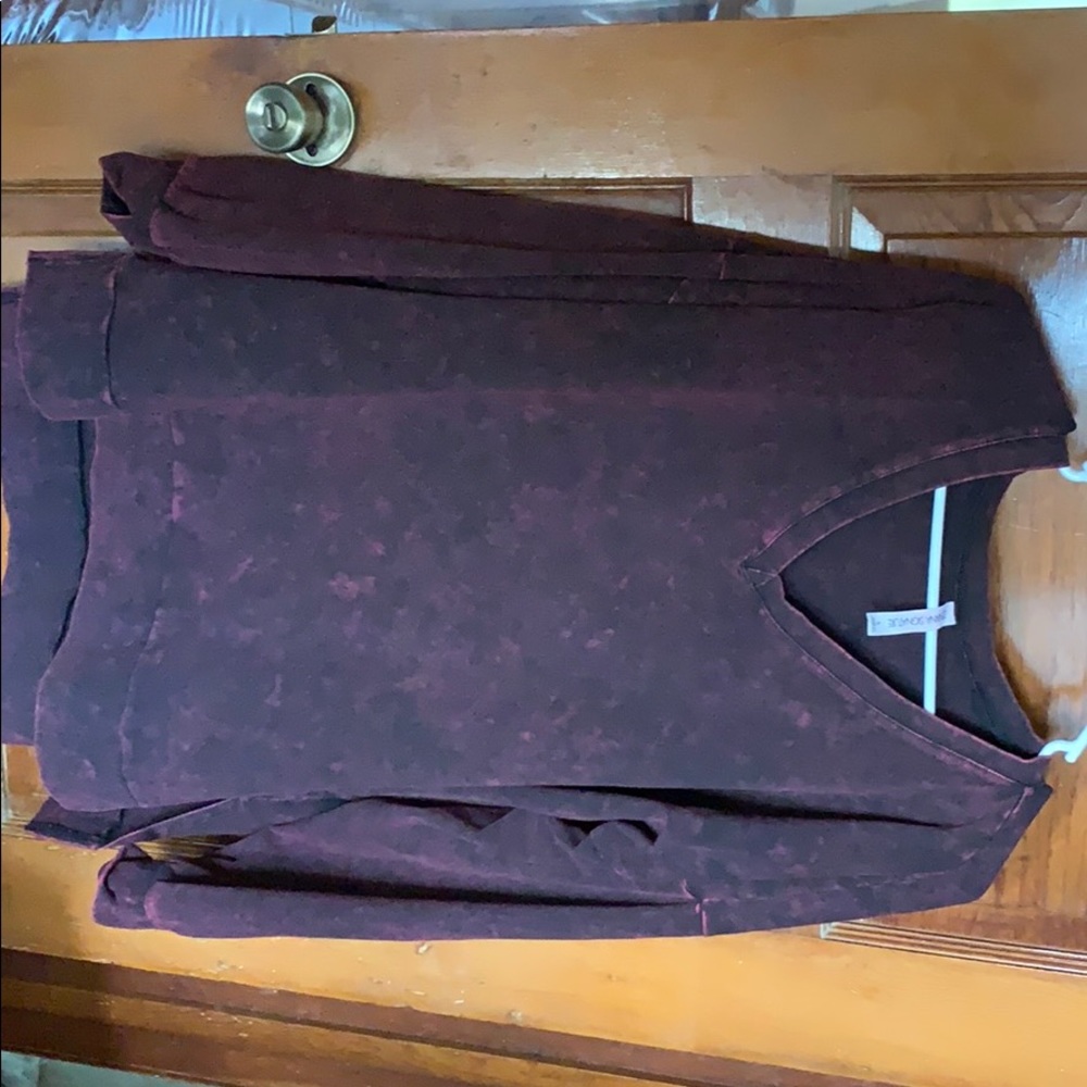 High low long sleeve top